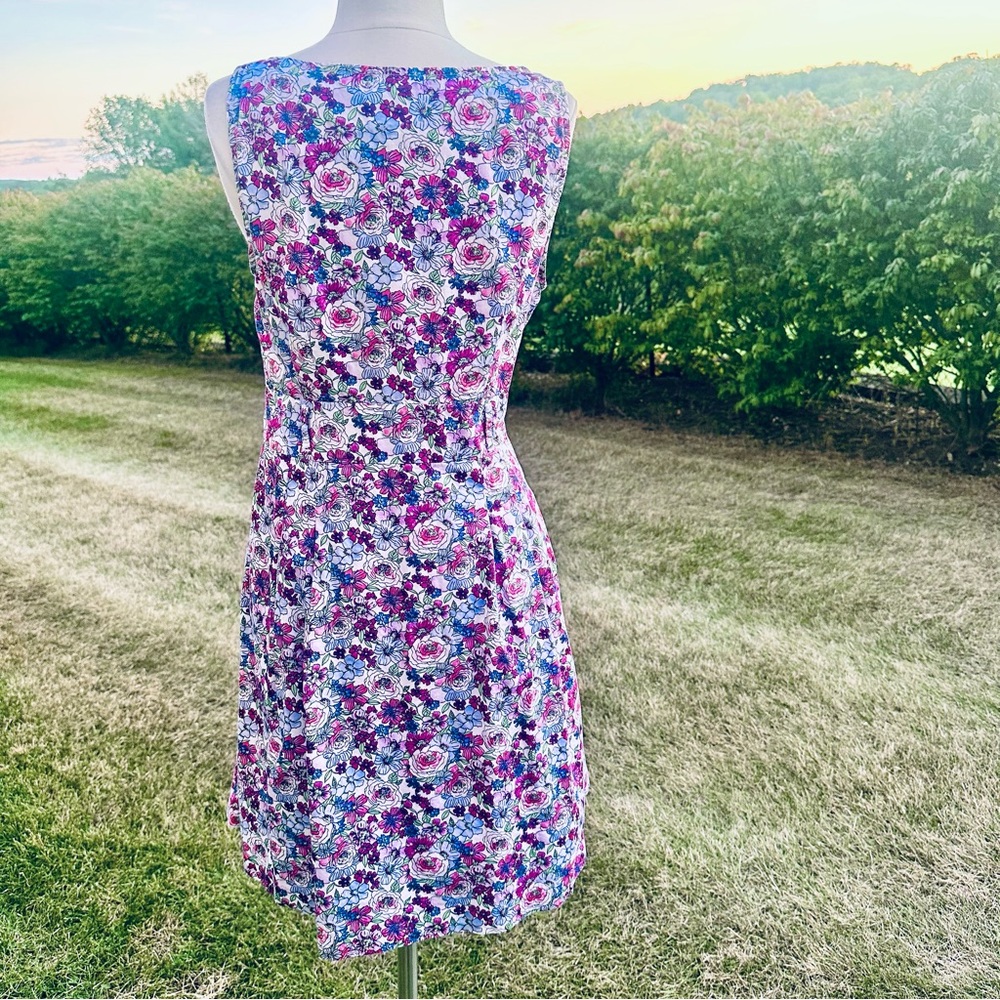 Tommy Hilfiger Women's Size 10 Floral A-Line Sleeveless Spring Sundress - Picture 7 of 15